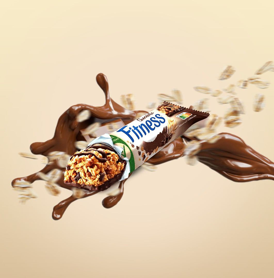 پروتئین بار فیتنس با طعم شکلات